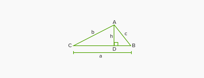 area of an acute triangle